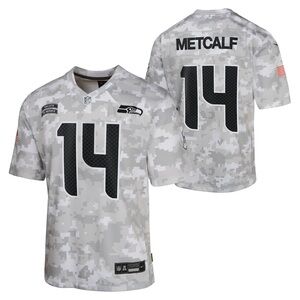 🦅Seattle Seahawks DK Metcalf #14 - 2024 Salute to Service Jersey ✨RARE & NEW!!🦅